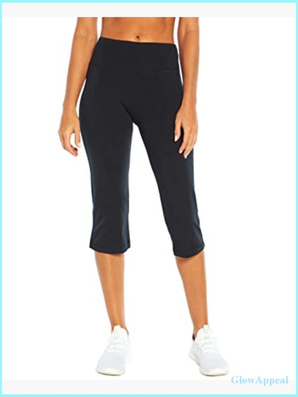 High Rise Tummy Control Capri Legging with Compression - Picture 2 of 7